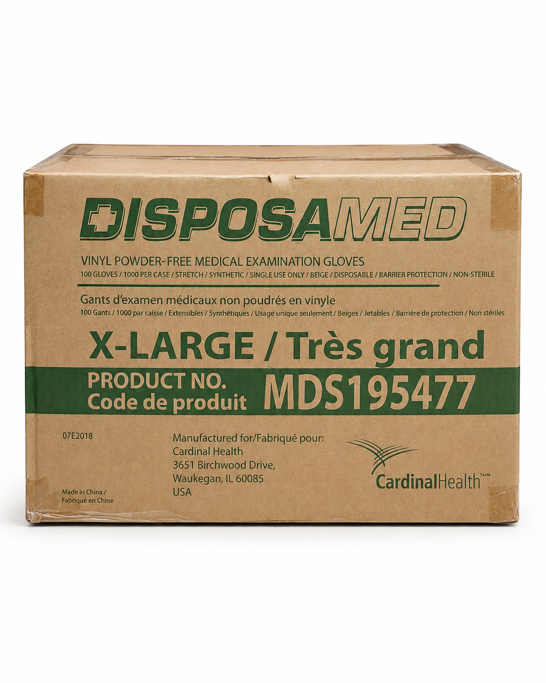 DisposaMed Vinyl Powder-Free Disposable Gloves — 1,000 Gloves per Case