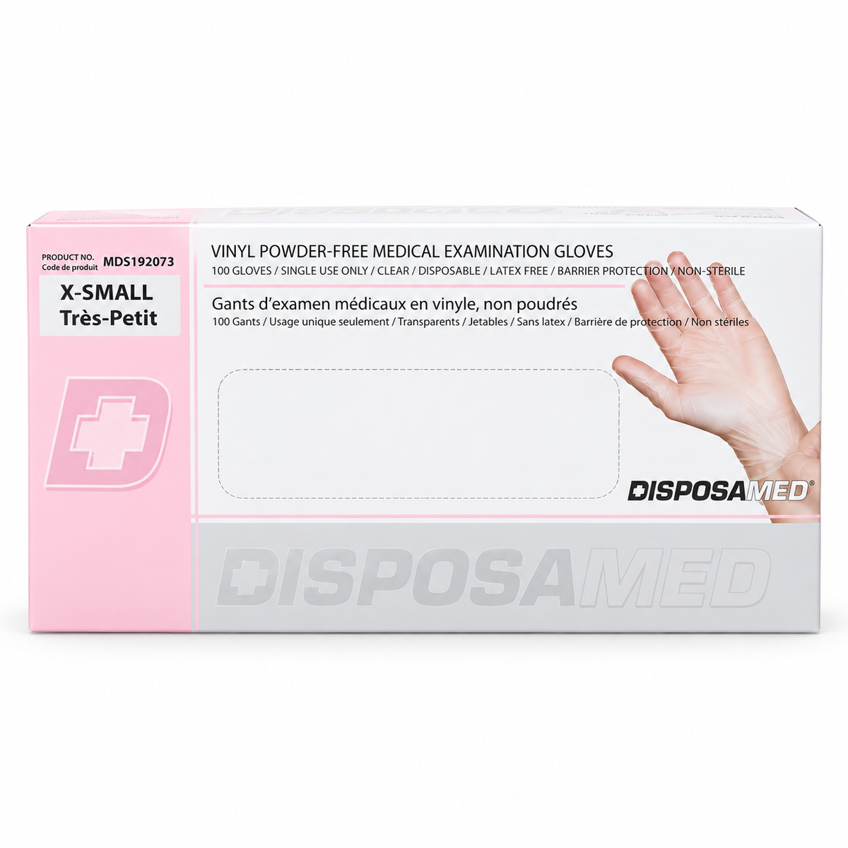DisposaMed Vinyl Powder-Free Disposable Gloves — 1,000 Gloves per Case