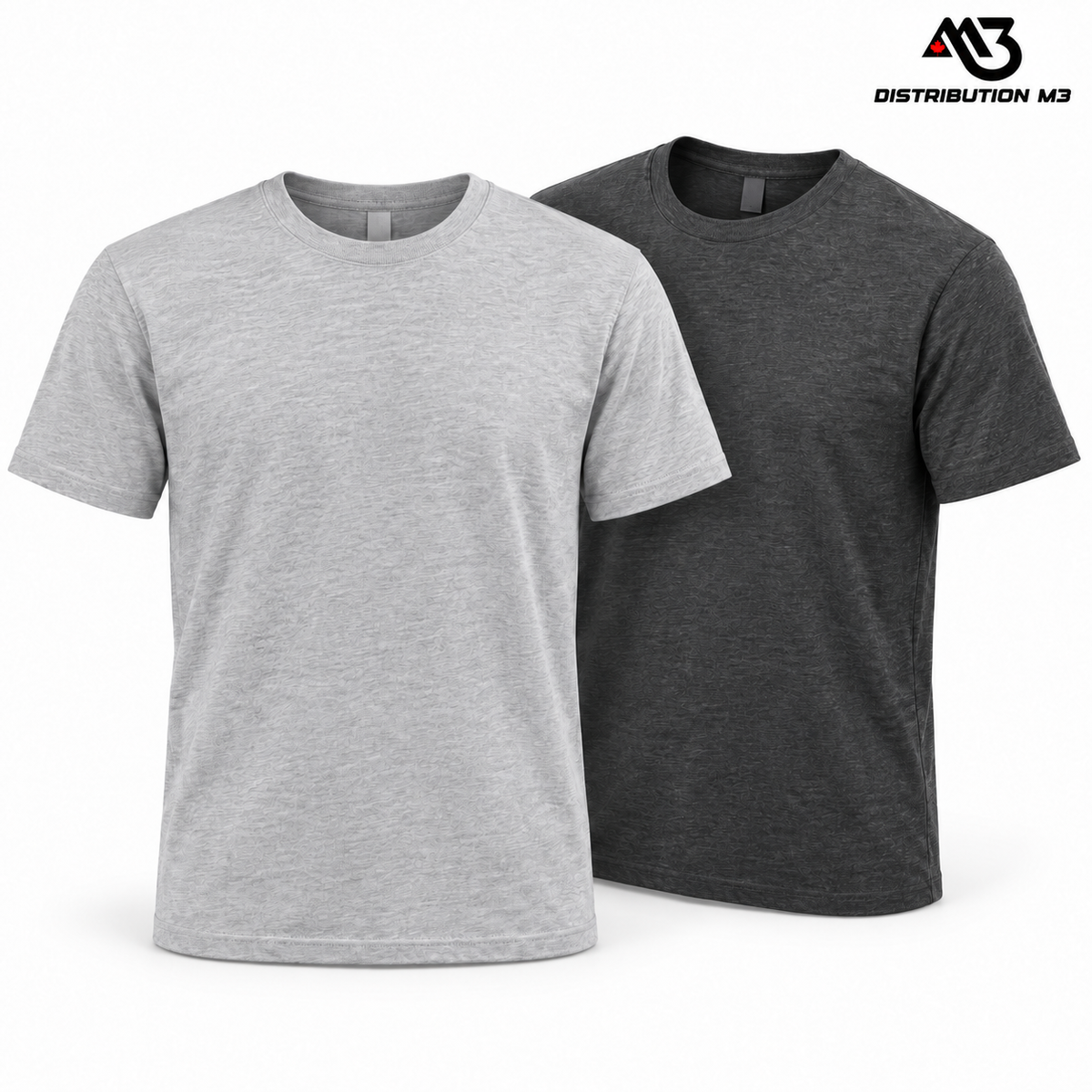 Classic charcoal cotton-blend T-shirt