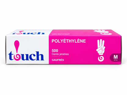 Touch disposable gloves available in Medium and Large