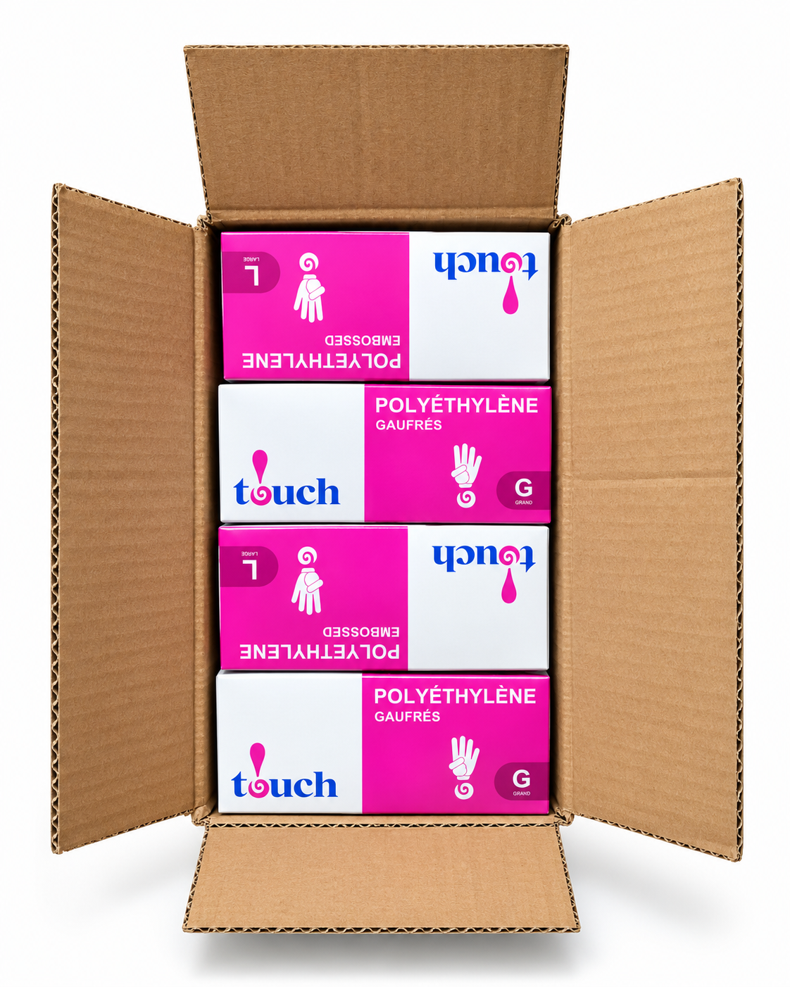 Embossed polyethylene disposable gloves 500 per box