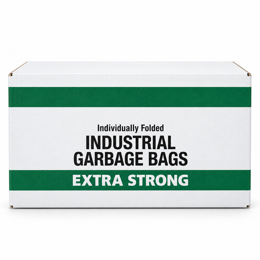 Extra-resistant 26x36 black garbage bags